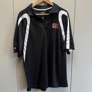 Cincinnati Bengals Polo Shirt Antigua Large